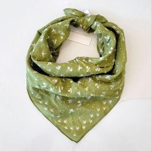 NWT Madewell Organic Cotton Bandana in Sweet Pine
